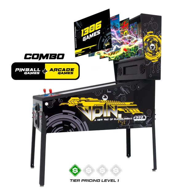 The Pincade Combo by Creative Arcades | Pinball & Arcade All-In-One Machine | 2 Player