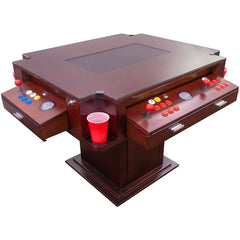 Elegant Tilt Cherrywood Cocktail Arcade Machine by Creative Arcades