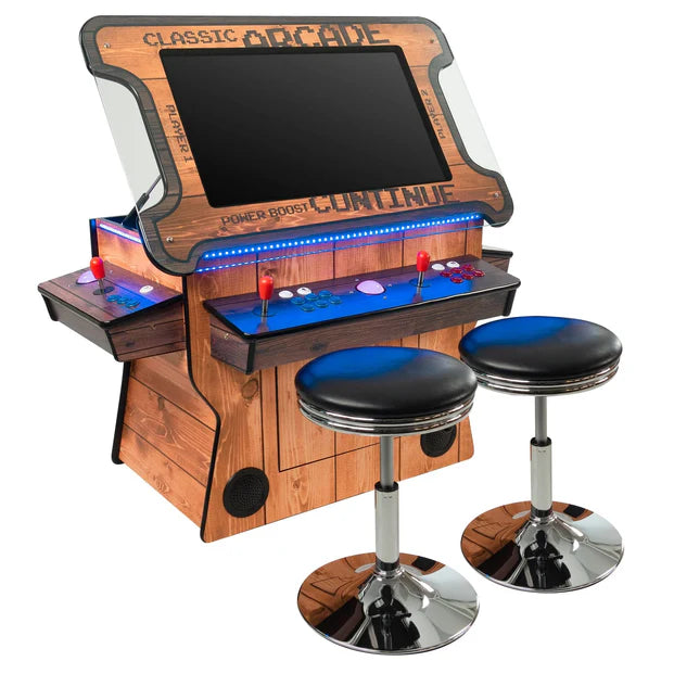 3-Sided Tilt Cocktail Table Arcade Machine With 5200 Games by Creative Arcades