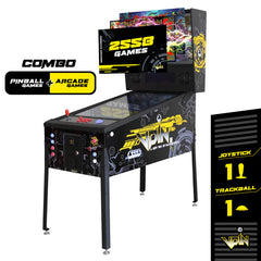 The Pincade Combo by Creative Arcades | Pinball & Arcade All in One Machine | 1 Player | 2558 Games