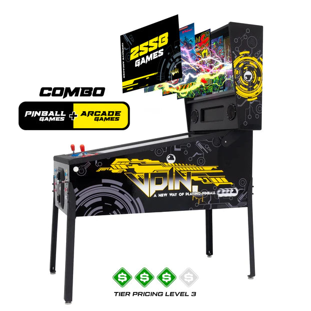 The Pincade Combo by Creative Arcades | Pinball & Arcade All-In-One Machine | 2 Player