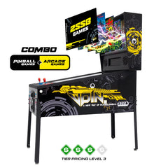 The Pincade Combo by Creative Arcades | Pinball & Arcade All-In-One Machine | 2 Player