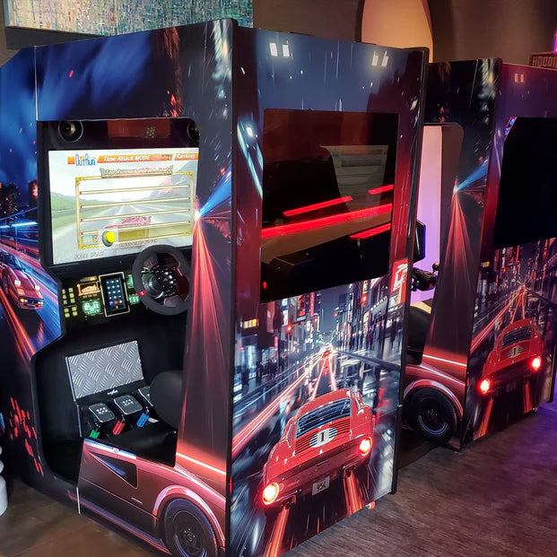 Extreme Racing Arcade Machine by Creative Arcades | 200 Classic Racing Games | Wifi Compatible