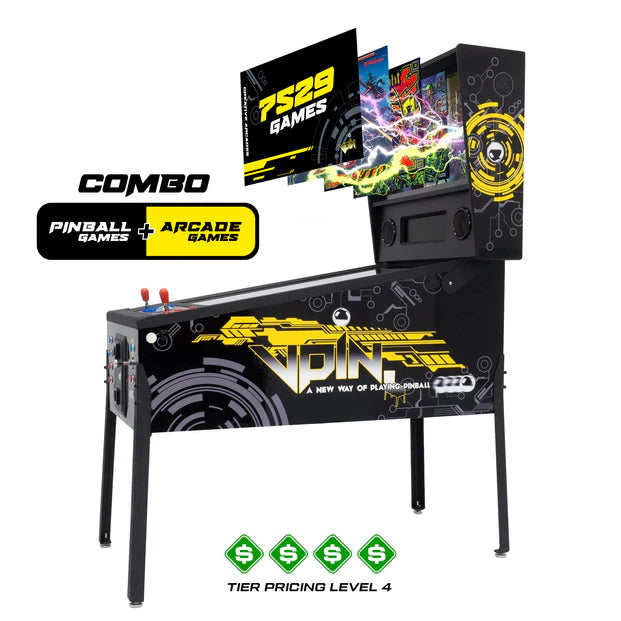 The Pincade Combo by Creative Arcades | Pinball & Arcade All-In-One Machine | 2 Player