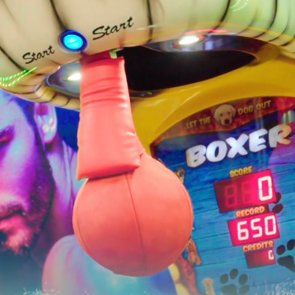 Kalkomat Boxer Dog Punching Game Machine