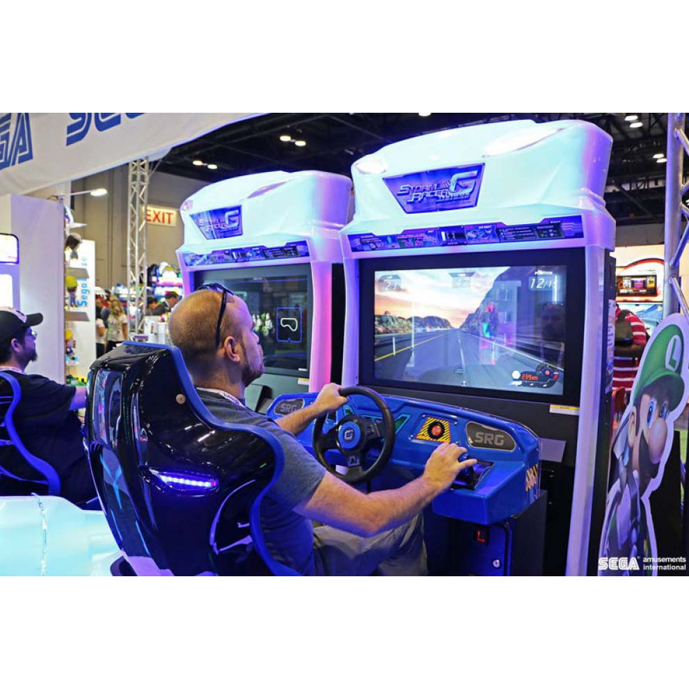 Storm Racer G Motion Racing Arcade Machine by Sega Arcade