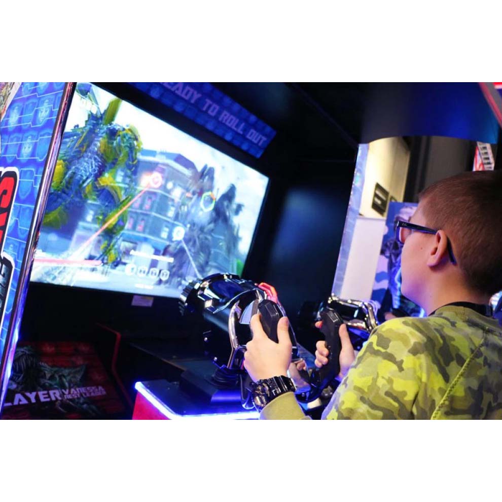 Transformers Shadow Rising Shooting Arcade Machine by Sega Arcade