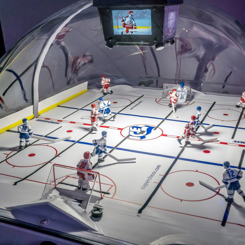 Licensed "Miracle on Ice" Super Chexx Pro Deluxe Bubble Hockey Table by Ice Games