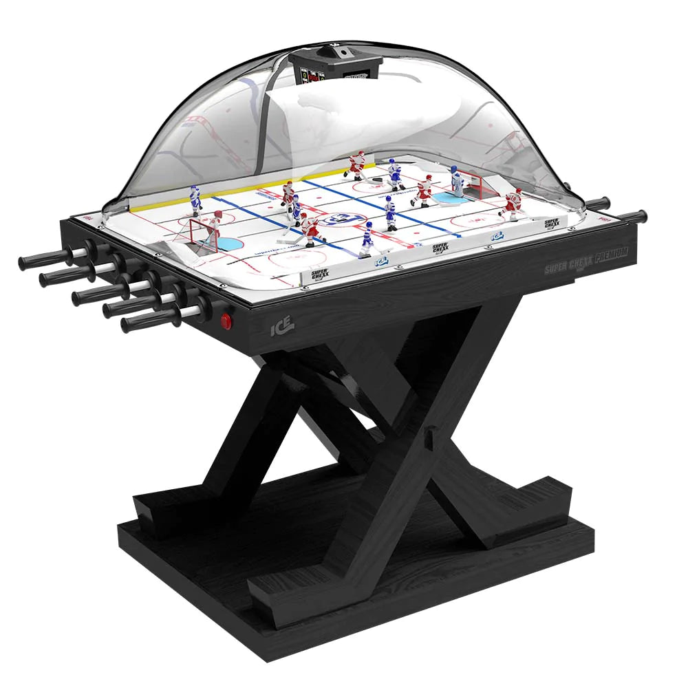 Premium Super Chexx Pro Solid Wood Bubble Hockey Table by Ice Games
