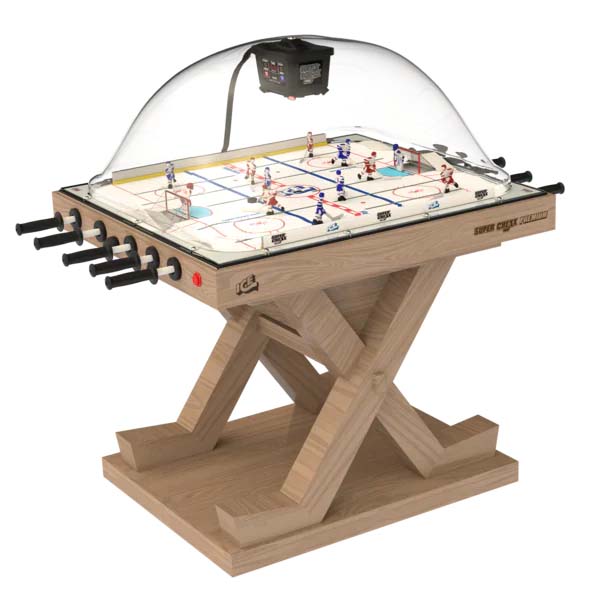 Premium Super Chexx Pro NHL Licensed Solid Wood Bubble Hockey Table by Ice Games