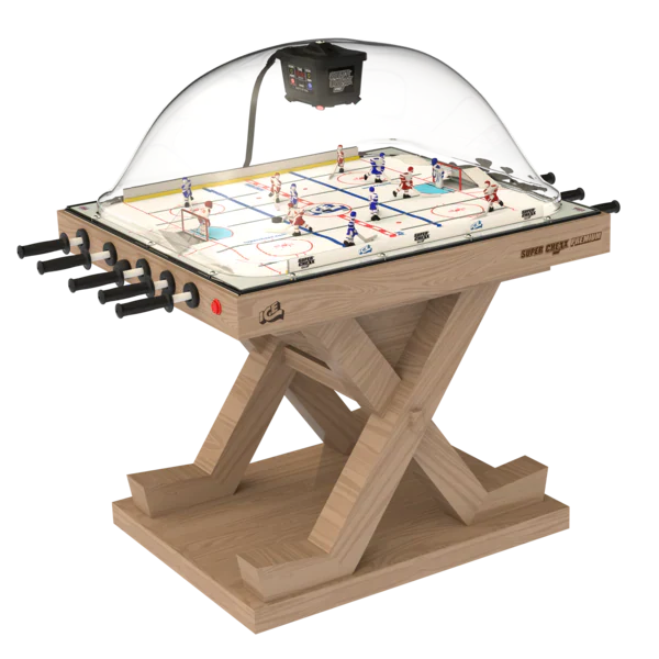 Premium Super Chexx Pro Solid Wood Bubble Hockey Table by Ice Games