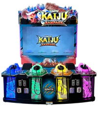 LAI Games Unite Kaiju Rampage 4 Player Arcade Game