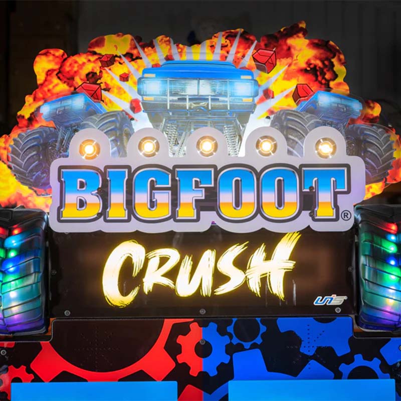 BIGFOOT Crush Arcade Racing Machine