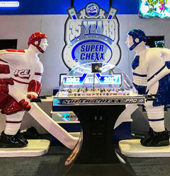 Premium Super Chexx Pro NCAA Licensed Solid Wood Bubble Hockey Table by Ice Games